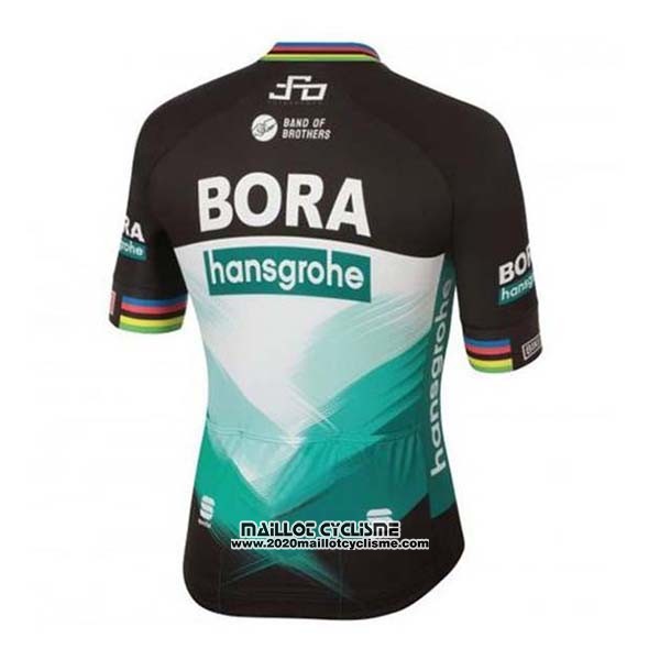2020 Maillot Ciclismo Bora-hansgrone Vert Noir Manches Courtes et Cuissard